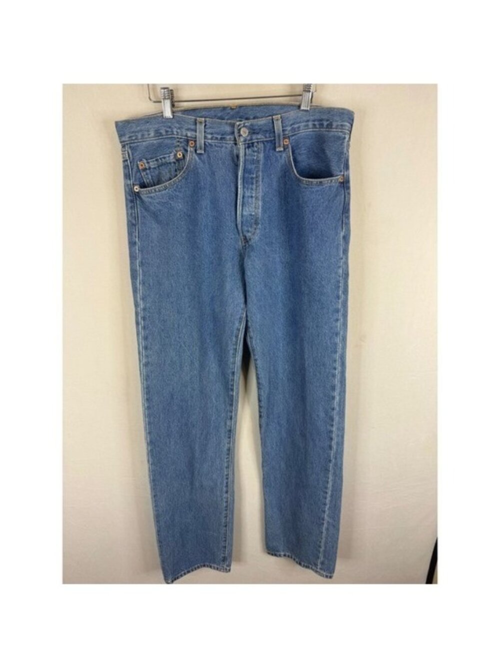 Vintage 90s Levis 501 XX Jeans Mens 34x36 Blue Straight Canada New with defect